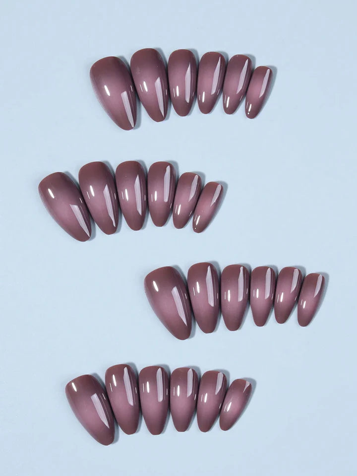 Purple Baby Boomer Press On Nails