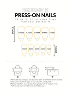 Yellow Base Color Burst Glitter Gold Press-on Nails