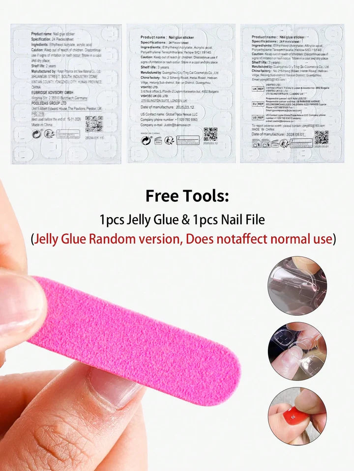 French Tip Leopard Almond Nails