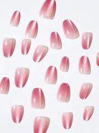 Cat Eye Ombre Oval Shape press-ons  Nails