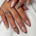Medium Almond Press On Nails Leopard Press-On Nails