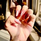 Plum Cat Eye Press On Nails