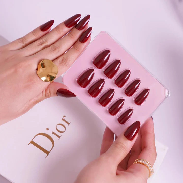 Pinterest Trending Deep Cherry Nails