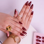Pinterest Trending Deep Cherry Nails