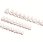 Nude Ombre Almond Press On Nails