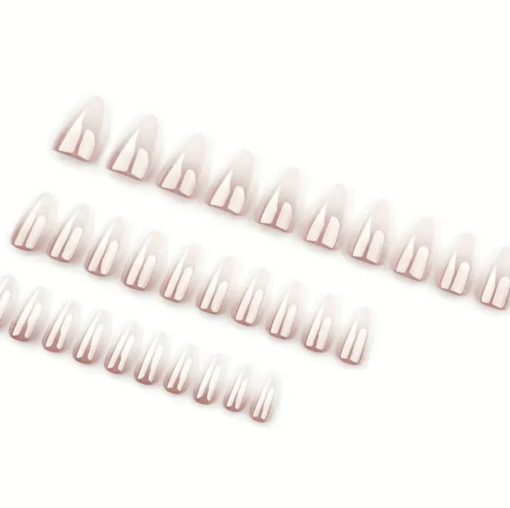 Nude Ombre Almond Press On Nails