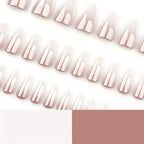 Nude Ombre Almond Press On Nails