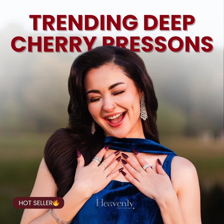 Pinterest Trending Deep Cherry Nails