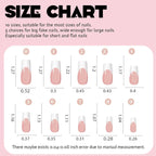 Blue square Fish Design Press-On Nails – 24Pcs Set